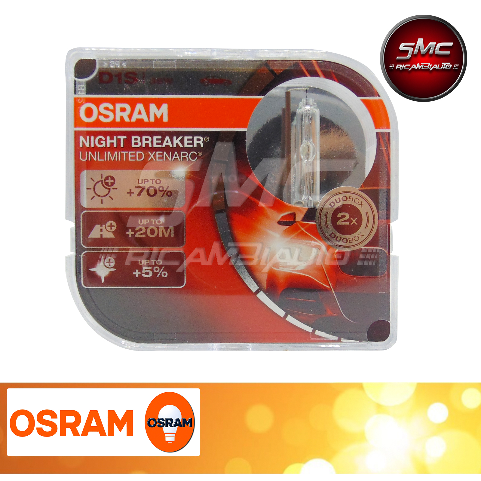 Osram 66240Xnb-Hcb D1S Night 66140Xnb-Hcb - Ricambi auto SMC